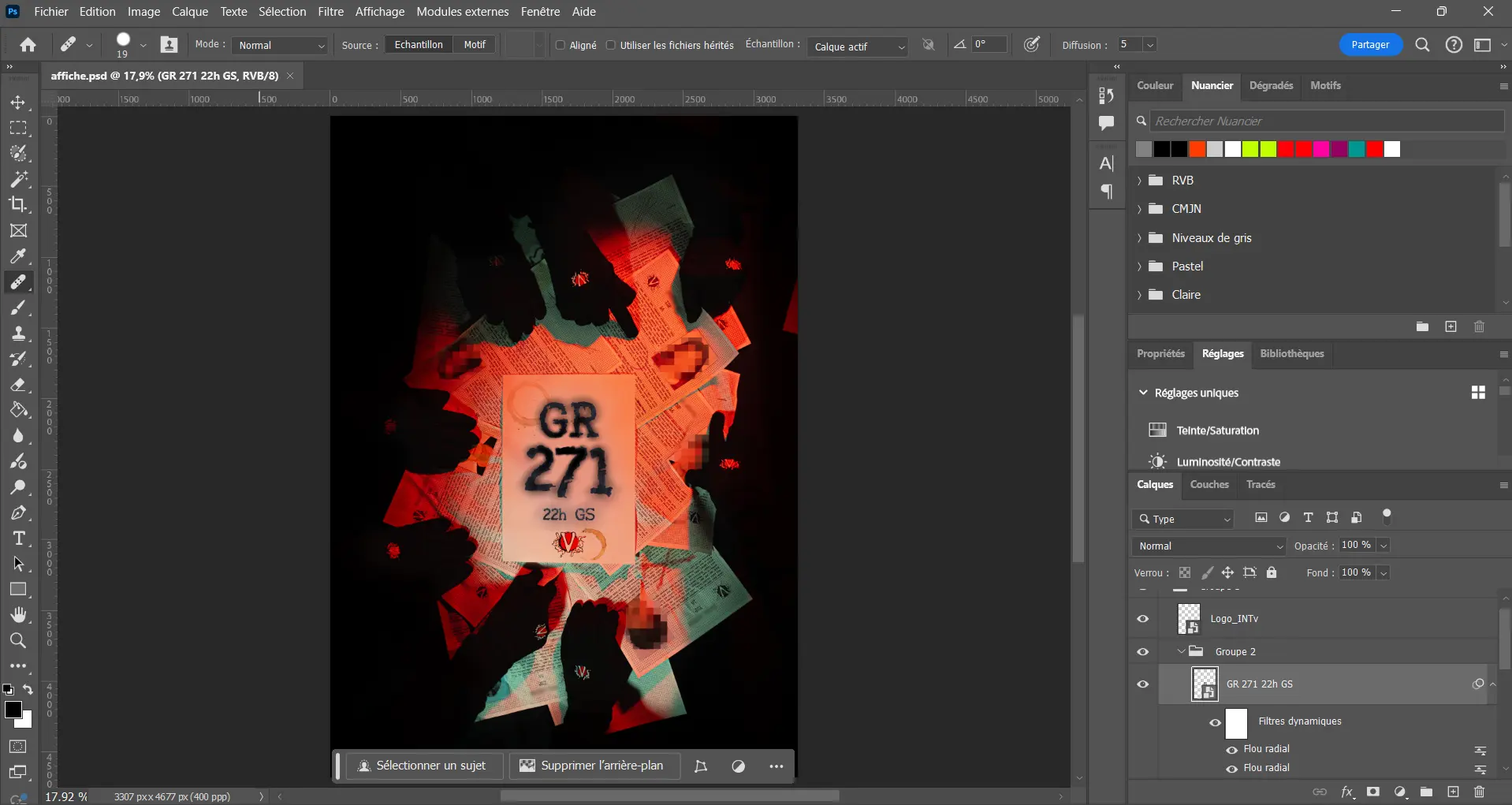 Retouche et assemblage d'images